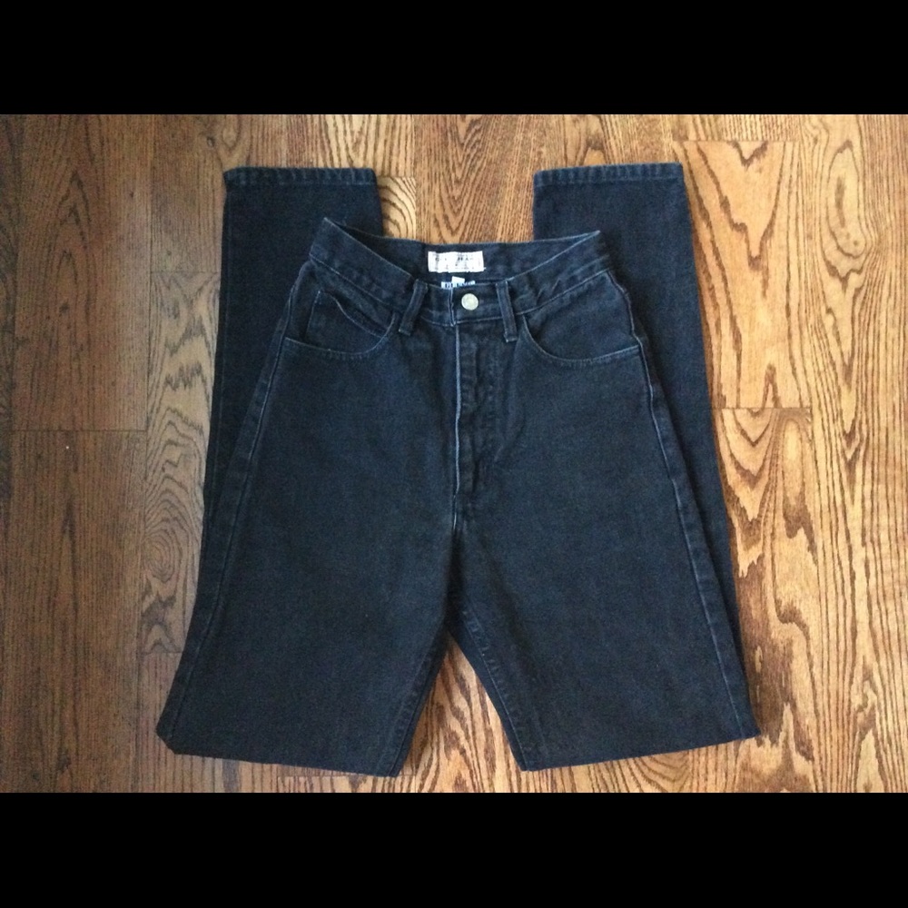Vintage Guess Tapered Jeans True Black High Rise